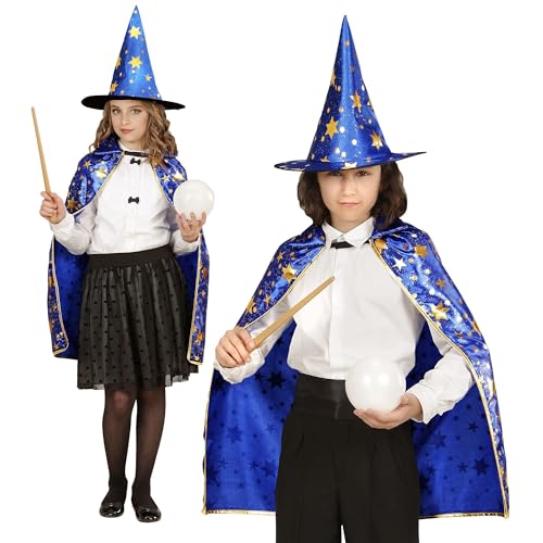 W WIDMANN MILANO Party Fashion - Kinderkostüm Zauberer, Umhang, 70 cm, mit Hut, Magier, Hexe, Karneval W WIDMANN MILANO Party Fashion - Kinderkostüm Zauberer, Umhang, 70 cm, mit Hut, Magier, Hexe, Karneval von W WIDMANN MILANO Party Fashion