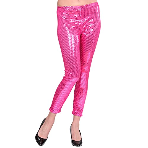 W WIDMANN MILANO Party Fashion - Leggings mit Pailletten, glänzend, Disco Fever, für Faschingskostüme von W WIDMANN MILANO Party Fashion