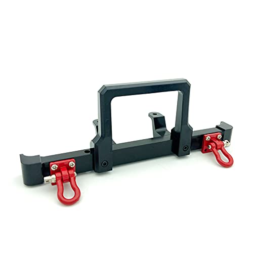 Widybord Metall Front StoßStange mit Dem Abschlepphaken für MN D90 D91 D96 MN-90 MN99S 1/12 RC Auto Upgrade Teile ZubehöR,Schwarz von Widybord