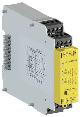 Wieland R1.180.0080.0 SA-OR-S1-4RK-A DC 24V I/O-Modul Schraubklemme von Wieland Electric