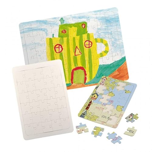 Blanko-Puzzle mit Einlegerahmen, 10 Stück, DIN A5, 20 Teile | Wiemann Lehrmittel Blanko-Puzzle mit Einlegerahmen, 10 Stück, DIN A5, 20 Teile | Wiemann Lehrmittel von Wiemann Lehrmittel