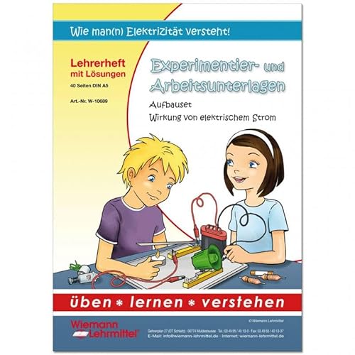 Lehrerheft „Wirkung von elektrischem Strom“, Experimentier- und Arbeitsunterlagen | Wiemann Lehrmittel von Wiemann Lehrmittel