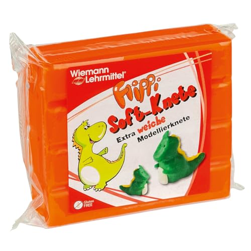 Wiemann Lehrmittel Flippi® Soft-Knete, 250 g (Orange) von Wiemann Lehrmittel