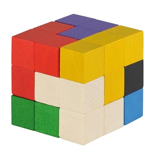 Wiemann Lehrmittel Großer Soma-Würfel, buntes 3D-Würfel-Puzzle aus Holz, 9 x 9 x 9 cm Knobelspiel Wiemann Lehrmittel Großer Soma-Würfel, buntes 3D-Würfel-Puzzle aus Holz, 9 x 9 x 9 cm Knobelspiel von Wiemann Lehrmittel