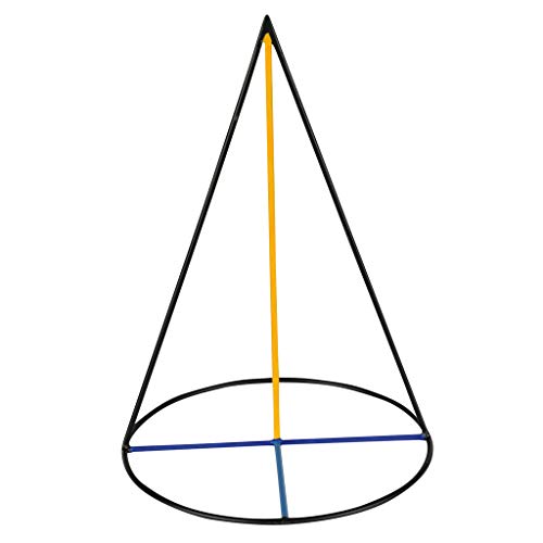 Wiemann Lehrmittel Kantenmodell Kegel, farbiges Stahlmodell, Ø 300 mm, Höhe 400 mm von Wiemann Lehrmittel