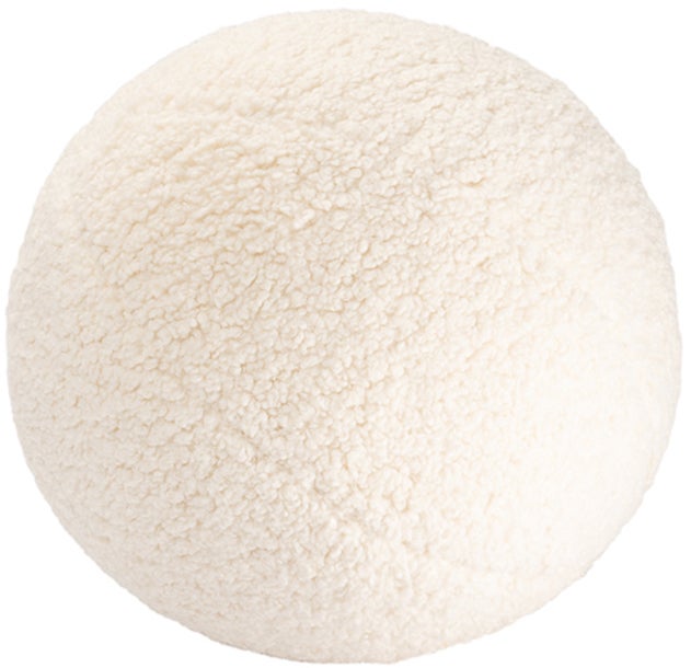 Wigiwama Ball Dekokissen, Cream White von Wigiwama