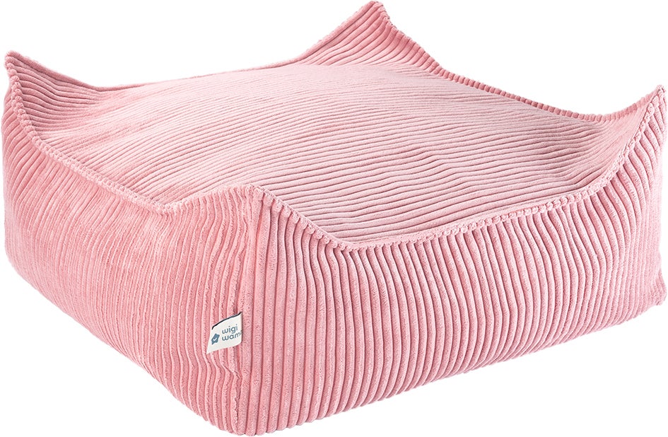 Wigiwama Quadrat Sitzhocker, Pink Mousse von Wigiwama