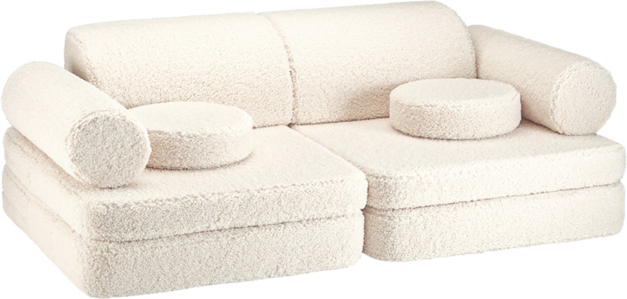 Wigiwama Sofa, Cream White, Kindersofa, Kindercouch, Kinder von Wigiwama