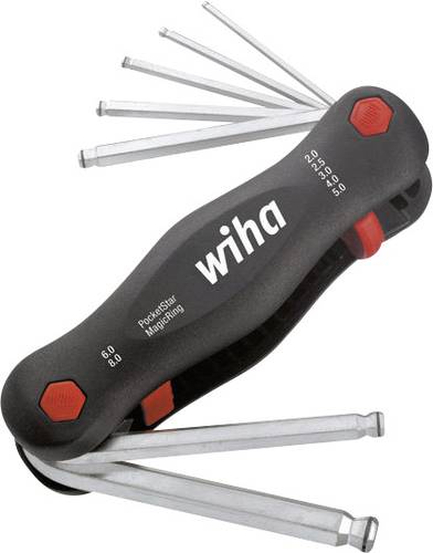 Wiha Innen-Sechskant Winkelschraubendreher-Set 2 mm, 2.5 mm, 3 mm, 4 mm, 5 mm, 6 mm, 8mm 7teilig von Wiha