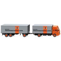 WIKING 045901 1:87 Kofferlastzug (MB 1638 Hochdach) "Mönkemöller" von Wiking