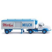 WIKING 052004 1:87 Kühlkoffersattelzug (Magirus) "Moha Milch" von Wiking