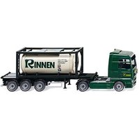 WIKING 053601 1:87 Tankcontainersattelzug 20' (MAN TGX) "Rinnen" von Wiking