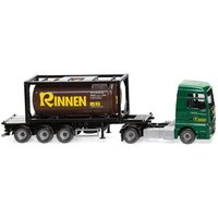 WIKING 053606 1:87 Tankcontainersattelzug 20' (MAN TGX Euro 6c) "Rinnen" von Wiking