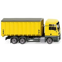 WIKING 067205 1:87 Abrollcontainer (MAN TGX Euro 6c/Meiller) - zinkgelb von Wiking