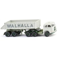 WIKING 067712 1:87 Hinterkippersattelzug (MAN Pausbacke) "Walhalla Kalk" von Wiking