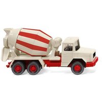 WIKING 068205 1:87 Betonmischer (Magirus Deutz) - cremeweiß / rot von Wiking