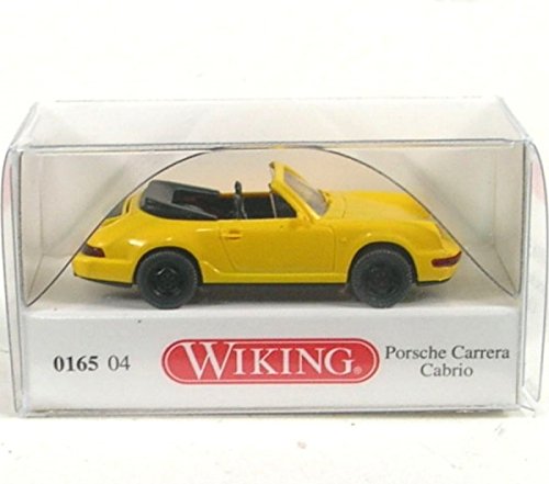 WIKING H0 Porsche Carrera Cabrio gelb von Wiking