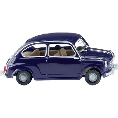 Wiking 009907 H0 FIAT 600 dunkelblau Miniaturmodell 1:87 Kein Spielzeug!! von Wiking