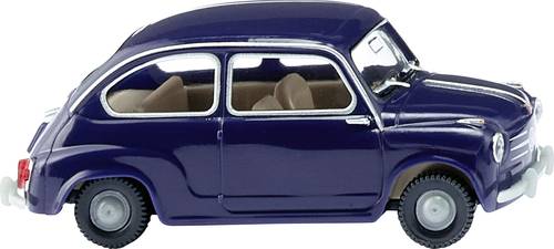 Wiking 009907 H0 PKW Modell Fiat 600 - dunkelblau von Wiking