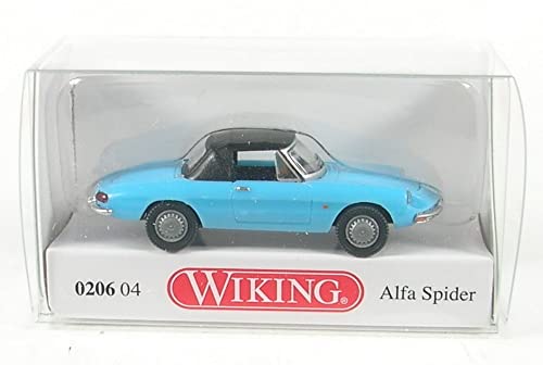 Wiking 020604 H0 Alfa Romeo Spider, hellblau von Wiking