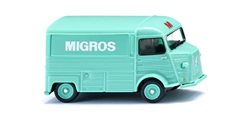 Wiking 026207 H0 HY Verkaufswagen Migros mingrün Spur HO 1:87 von Wiking