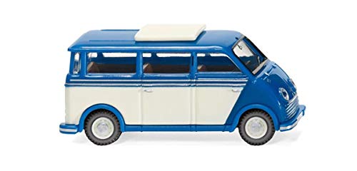 Wiking 033402 DKW Schnelllaster Bus blau/perlweiß Miniaturmodell 1:87 - Kein Spielzeug!! von Wiking