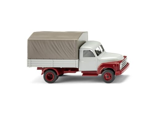 Wiking 034504 H0 Pritschen-LKW Hanomag L 28 fenstergrau Miniaturmodell Spur HO 1:87 Kein Spielzeug! von Wiking