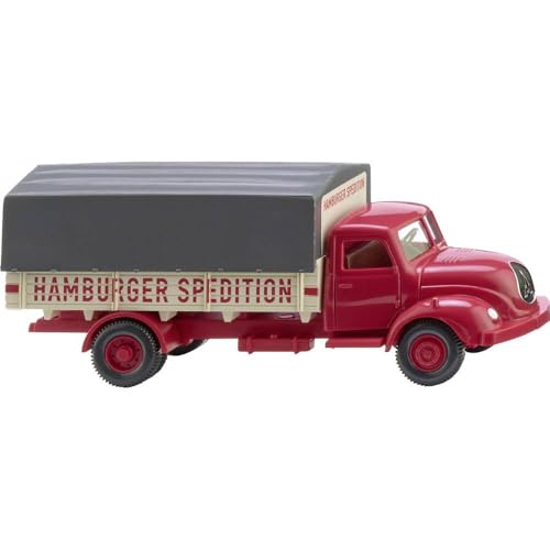 Wiking 042004 H0 LKW Modell Magirus Pritschen-LKW Hamburger Spedition von Wiking