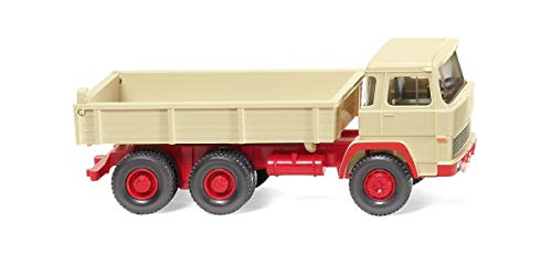 Wiking 42405 Magirus Flachpritschenkipper Hellbeige, 1963 von Wiking