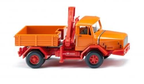 Wiking 049305 H0 LKW Modell Faun Schwerlastzugmaschine - gelborange von Wiking