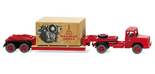 Wiking 050305 H0 Tiefladesattelzug Magirus Deutz rot Spur HO 1:87 - Kein Spielzeug!! von Wiking