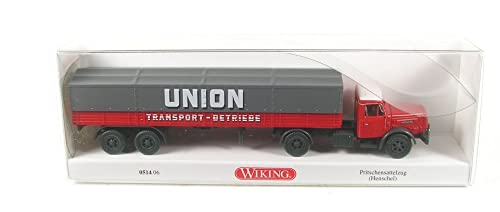 Wiking 051406 H0 Henschel Pritschensattelzug Union Transport, 1:87 von Wiking