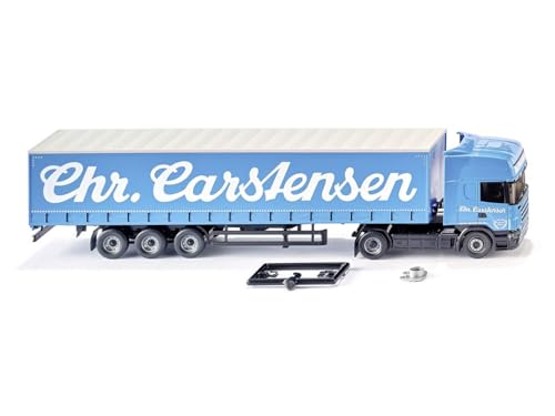 Wiking 053709 - Gardinenplanensattelzug (Scania R420 Topline) Sped. CHR. Carstensen (1:87) von Wiking