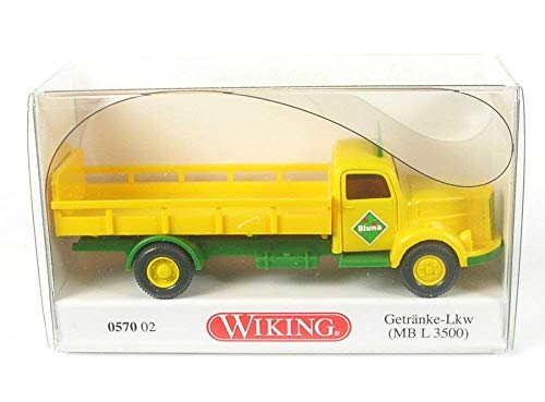 Wiking 057002 Getränke-LKW (MB L 3500) "Bluna - Miniaturmodell 1:87 von Mercedes-Benz