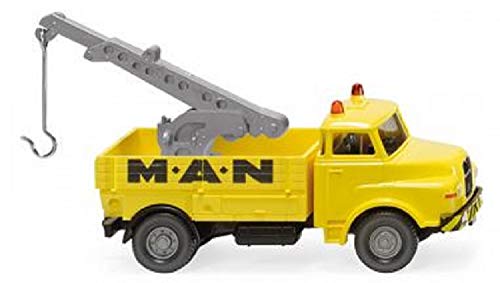 Wiking 063406 Abschleppwagen (Man) Man Service gelb Spur H0 1:87 - Miniaturmodell - Kein Spielzeug!! von Wiking