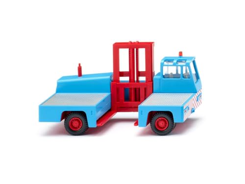 Wiking 066703 H0 Seitenstapler hellblau/rot Miniaturmodell Spur HO 1:87 Kein Spielzeug!! von Wiking