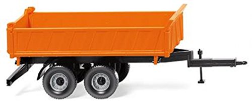 Wiking 067804 Dreiseiten-Kippanhänger orange Spur H0 1:87 von Wiking