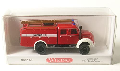 Wiking 086364 Magirus TLF 16 Feuerwehr - Interschutz 2022 Spur H0 1:87 von Wiking