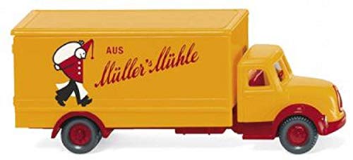 Wiking 094905 Koffer-LKW (Magirus) Müller´s Mühle - Miniaturmodell 1:160 (N) von Wiking