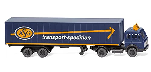 Wiking 095003 Containersattelzug (MB) ASG - Miniaturmodell 1:160 Spur N - Kein Spielzeug!! von Wiking