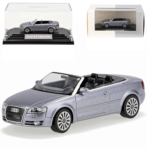 Wiking A-U-D-I A4 A 4 Akoya Silber B7 B 7 2006-2009 Cabrio Cabriolet Ho H0 1/87 Modellauto Modell Auto Sonderangebot von Wiking