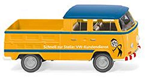 Wiking 031403 VW T2 Doppelkabine orange-blau Messgerät Spur H0 1:87 von Wiking