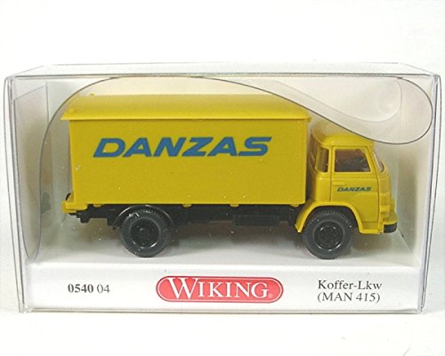 Wiking 054004 H0 MAN 415 Koffer-LKW gelb Danzas Spur HO 1:87 von Wiking