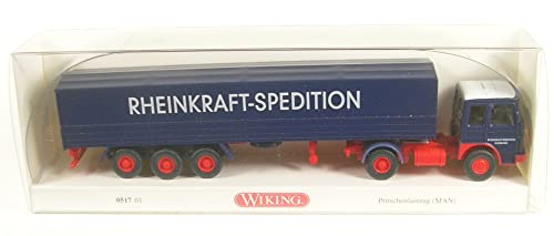 Wiking 051701 H0 LKW Modell Man Pritschensattelzug Rheinkraft-Spedition von Wiking