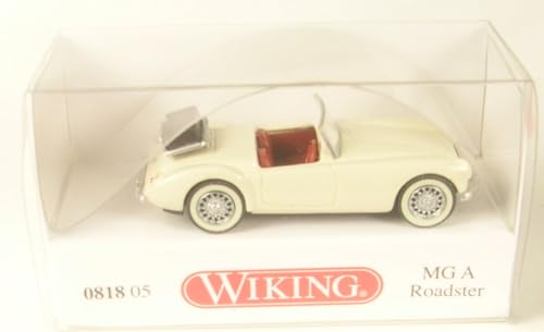 Wiking 081805 H0 MG A Roadster (perlweiss) Spur HO 1:87 von Wiking