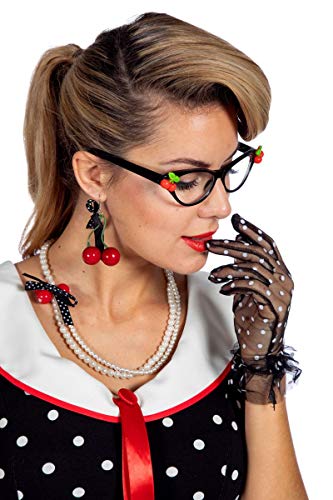 Wilbers&Wilbers Kostüm Zubehör 50er Jahre Rockabilly Set Brille Karneval Fasching von WILBERS & WILBERS