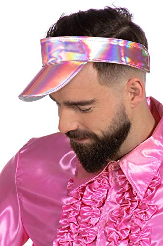 Wilbers&Wilbers Kostüm Zubehör Hologram Sonnenvisier Karneval Fasching pink von WILBERS & WILBERS