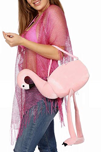 Wilbers Kostüm Zubehör Tasche Handtasche Flamingo Karneval Fasching von Wilbers