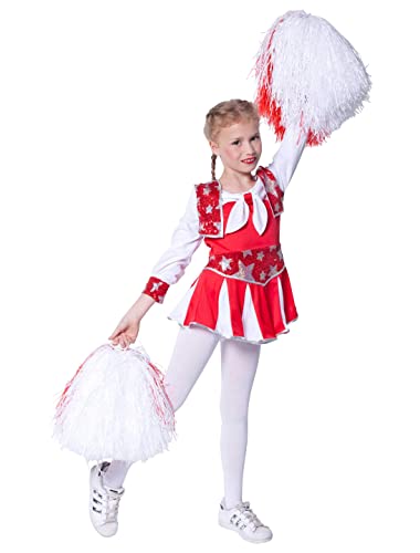 Wilbers NEU Kinder-Kostüm Cheerleader, rot-weiß, Gr. 152 von Wilbers