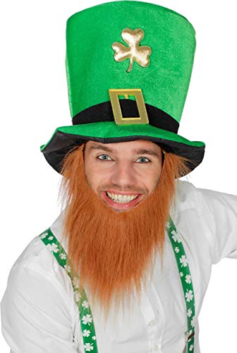 Wilbers St Patrick Set Hut Bart Zylinder Grün Braun Irish Irland Troll Zwerg zum Kostüm von Wilbers